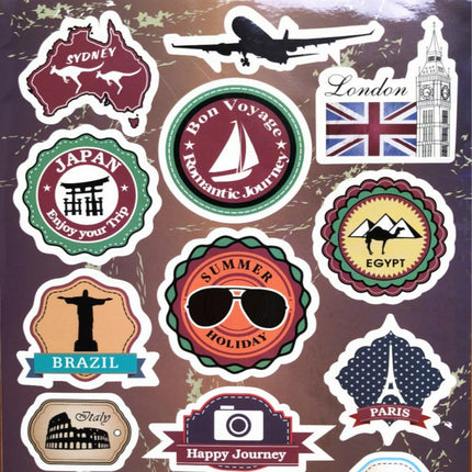 20 PCS Retro Travel Theme Laptop Sticker-garmade.com