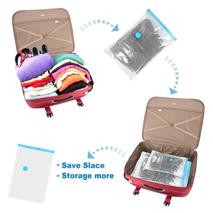 3 PCS Hot Vacuum Bag Storage Organizer Transparent Border Foldable Extra Large Seal Compressed Travel Saving Space Bags(40x60cm)-garmade.com