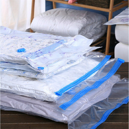 3 PCS Hot Vacuum Bag Storage Organizer Transparent Border Foldable Extra Large Seal Compressed Travel Saving Space Bags(60x80cm)-garmade.com