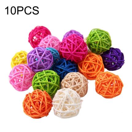 10 PCS Artificial Straw Ball For Birthday Party Wedding Christmas Home Decor(Mixed)-garmade.com