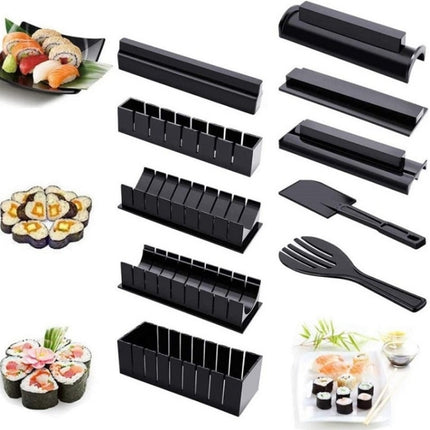 10 PCS/Set DIY Sushi Seaweed Rice Ball Making Mold-garmade.com