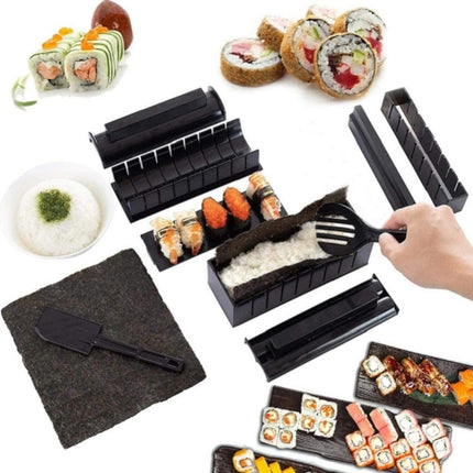 10 PCS/Set DIY Sushi Seaweed Rice Ball Making Mold-garmade.com