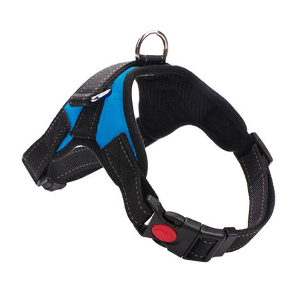 For Small Medium Large Dogs Pet Walking Chest Strap, Size:M(Blue)-garmade.com