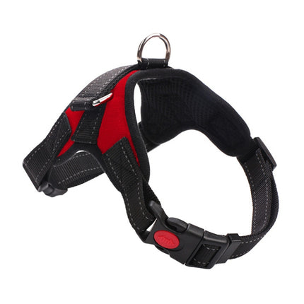 For Small Medium Large Dogs Pet Walking Chest Strap, Size:XL(Red)-garmade.com