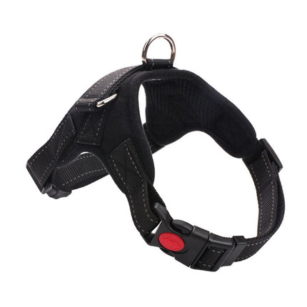 For Small Medium Large Dogs Pet Walking Chest Strap, Size:XL(Black)-garmade.com