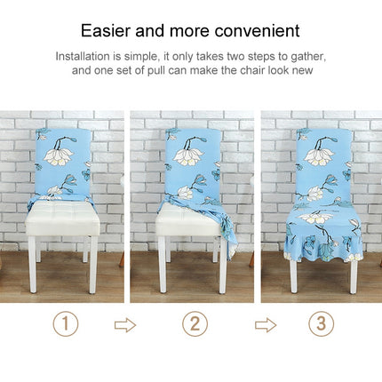 Home Stretch Printed One-piece Dining Table Chair Cover(Animal World)-garmade.com