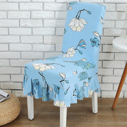 Home Stretch Printed One-piece Dining Table Chair Cover(Ocean World)-garmade.com