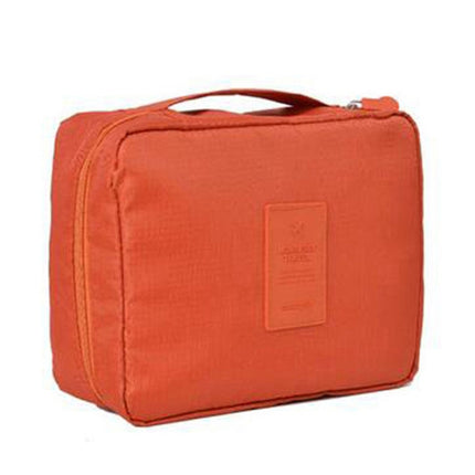 Convenient Travel Cosmetic Makeup Toiletry Case Wash Organizer Storage Pouch Bag(Orange)-garmade.com