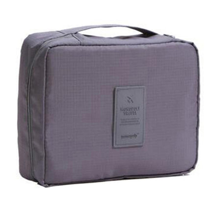 Convenient Travel Cosmetic Makeup Toiletry Case Wash Organizer Storage Pouch Bag(Gray)-garmade.com