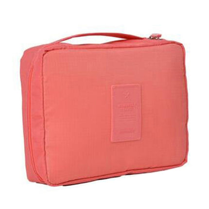 Convenient Travel Cosmetic Makeup Toiletry Case Wash Organizer Storage Pouch Bag(Watermelon red)-garmade.com