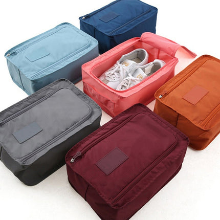 Waterproof Shoes Bag Pouch Storage Travel Bag Portable Shoes Organizer(Light Blue)-garmade.com