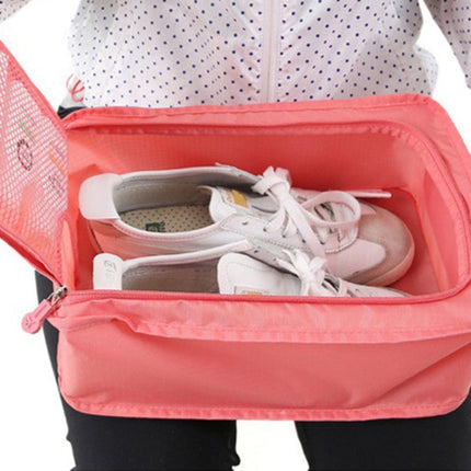 Waterproof Shoes Bag Pouch Storage Travel Bag Portable Shoes Organizer(Navy Blue)-garmade.com