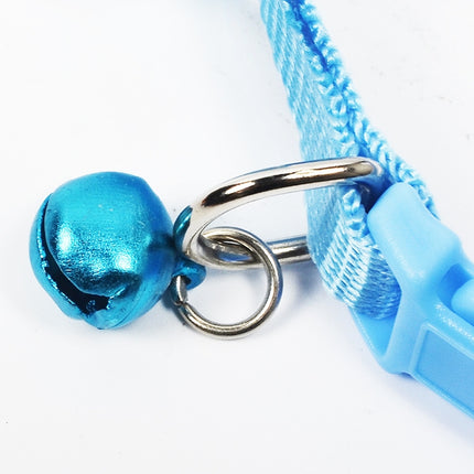 Adjustable Bow Knot Bell Collar Cat Dog Collars Pet Supplies(Sky Blue)-garmade.com