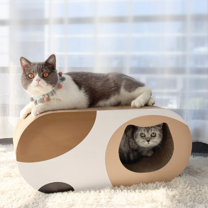 Cat Nest Wear-resistant Corrugated Cat Scratch Board Cat Toy Tunnel-garmade.com