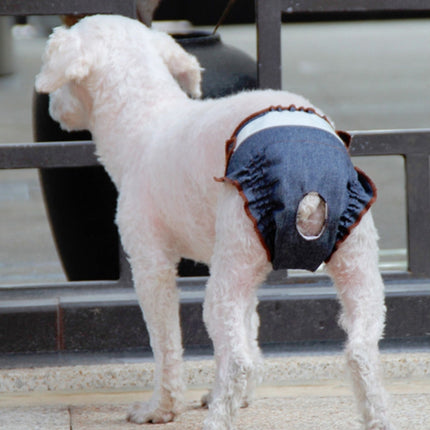Anti-sorrow Female Dog Physiological Pants Urine-proof And Wet Pet Leak-proof Underwear, Size:M-garmade.com