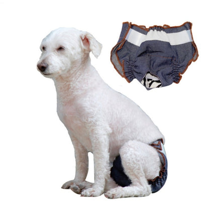 Anti-sorrow Female Dog Physiological Pants Urine-proof And Wet Pet Leak-proof Underwear, Size:L-garmade.com