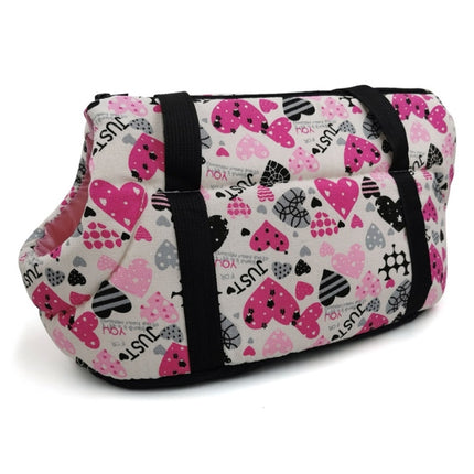 Retro Pet Carrying Bag Comfortable & Breathable Backpack For Cats And Dogs, Size:L 55x26x27cm(Love)-garmade.com