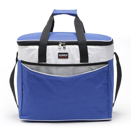 34L Large Oxford Thermal Insulation Package Picnic Portable Container Bags the Plant Package Food Insulated Bag Cooler Bags(Blue)-garmade.com