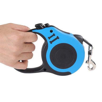 Retractable Dog Leash Automatic Flexible Dog Puppy Cat Traction Rope Belt Dog Leash for Small Medium Dogs Pet Products, Size:3m(Blue)-garmade.com