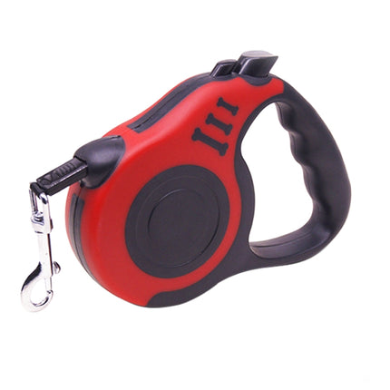 Retractable Dog Leash Automatic Flexible Dog Puppy Cat Traction Rope Belt Dog Leash for Small Medium Dogs Pet Products, Size:5m(Red)-garmade.com