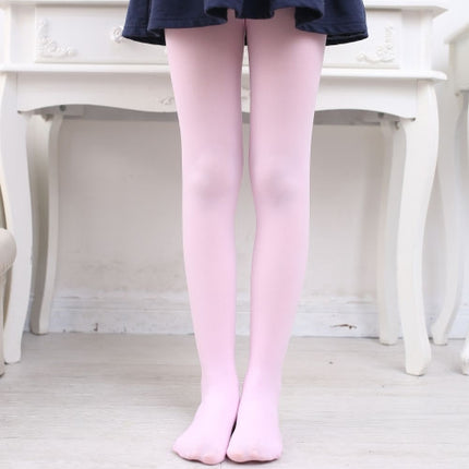 Spring Summer Autumn Solid Color Pantyhose Ballet Dance Tights for Kids, Size:M (Pink)-garmade.com