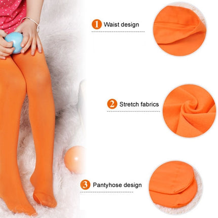 Spring Summer Autumn Solid Color Pantyhose Ballet Dance Tights for Kids, Size:XL (White)-garmade.com