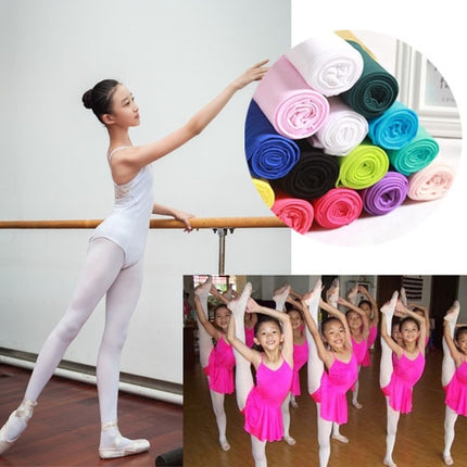 Spring Summer Autumn Solid Color Pantyhose Ballet Dance Tights for Kids, Size:XL (White)-garmade.com