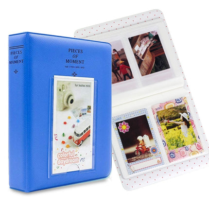 64 Pockets Name Card Pieces for Fujifilm Instax Mini 8 /7s /70 /25 /50s /90(Blue)-garmade.com