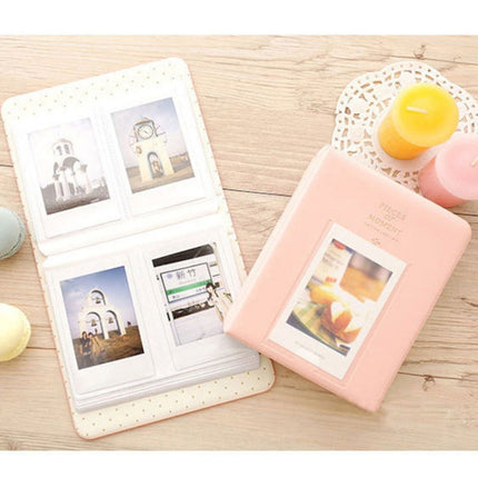 64 Pockets Name Card Pieces for Fujifilm Instax Mini 8 /7s /70 /25 /50s /90(Pink)-garmade.com