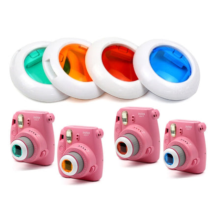 Colorful Camcorder Close-up Colored Lens Filter for Polaroid Fujifilm Instax Mini 9 8 8 7S KT Instant Film Cameras-garmade.com