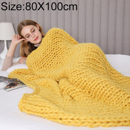 Fashion Handmade Polyester Blanket, Size:80X100cm(Yellow)-garmade.com