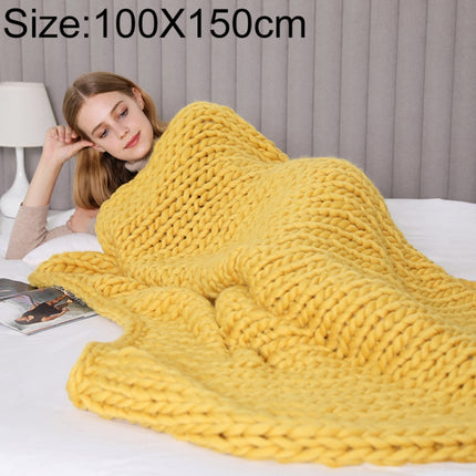 Fashion Handmade Polyester Blanket, Size:100X150cm(Yellow)-garmade.com