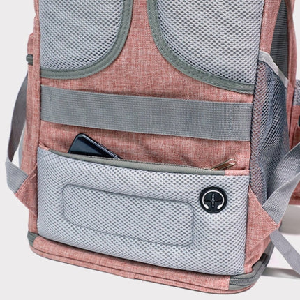 LDLC Pets Going Out Portable Foldable Breathable Backpack, Size:M(Light Gray)-garmade.com