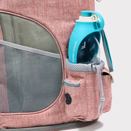 LDLC Pets Going Out Portable Foldable Breathable Backpack, Size:M(Light Pink )-garmade.com