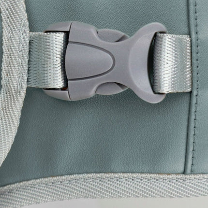 TAILUP Pets Carry Out Shoulder Bag Convenient Foldable Leather Chest Bag, Specification: S(Gray Blue)-garmade.com