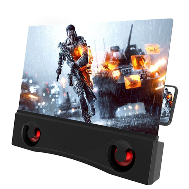 F12 12 inch Dual Speakers Phone Eye Protection Screen Amplifier-garmade.com