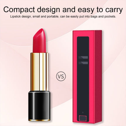 F2 Portable Lipstick Laser Virtual Laser Projection Mouse And Keyboard(Black)-garmade.com