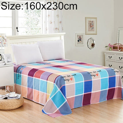 Student Dormitory Double Single Grinding Skin-Friendly Multi-Size Multi-Function Sheet, Size:160X230cm(Sweet Time)-garmade.com