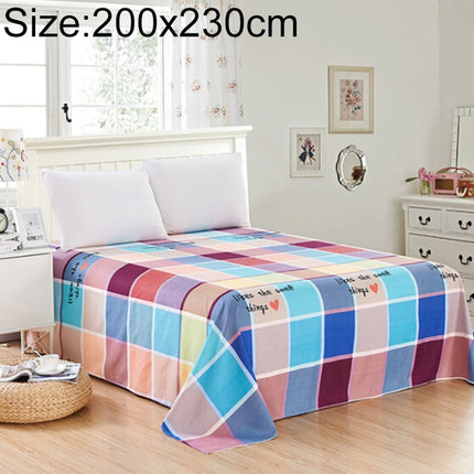 Student Dormitory Double Single Grinding Skin-Friendly Multi-Size Multi-Function Sheet, Size:200X230cm(Sweet Time)-garmade.com