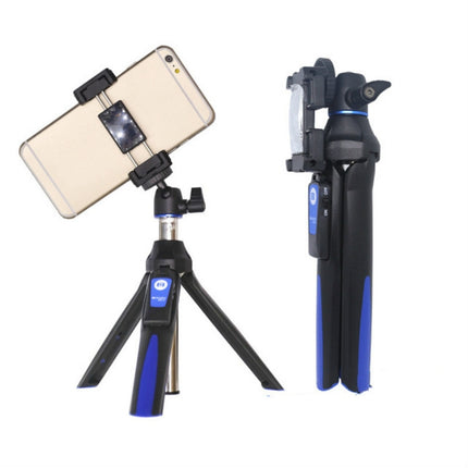 Benro MK10 Mobile Phone Live Bluetooth Remote Control Selfie Stick Tripod(Blue)-garmade.com