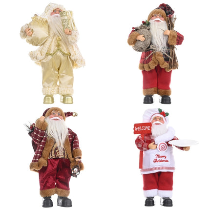 Christmas Decoration Standing Santa Claus Doll Christmas Backpack Old Man Doll Ornaments, Specification: Chef-garmade.com