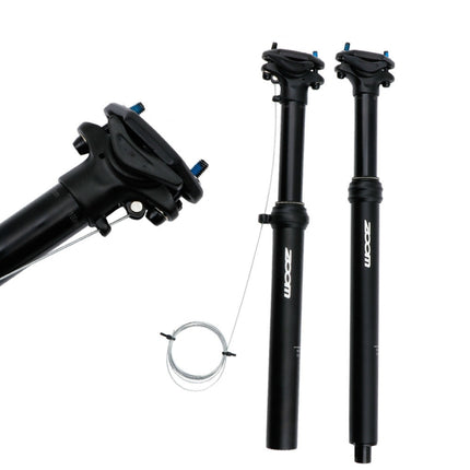 ZOOM Bicycle Wire-Controlled Hydraulic Lift Seat Tube Mountain Bike Seatpost, Size:30.9mm, Specification:375mm External Routing-garmade.com