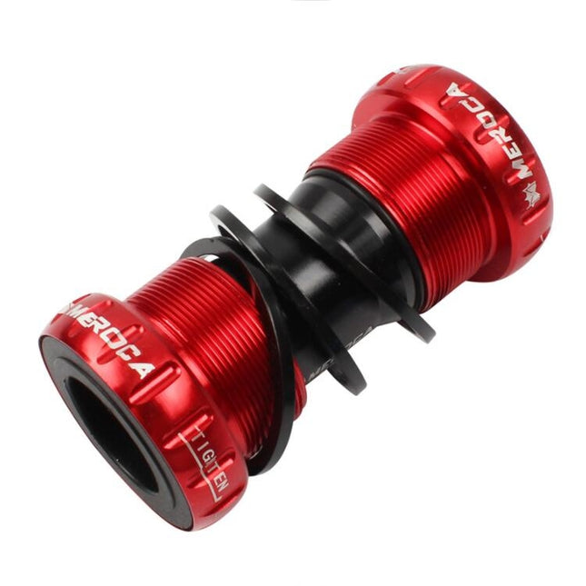 Meroca Mountain Bike Bottom Axle One Hollow Bb Bicycle Screw-In Bottom(Red)-garmade.com