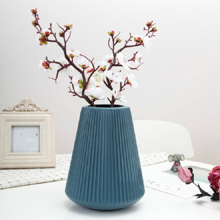 Creative Vase Ornaments Crafts Furnishings Wet and Dry Flower Vases(Blue)-garmade.com