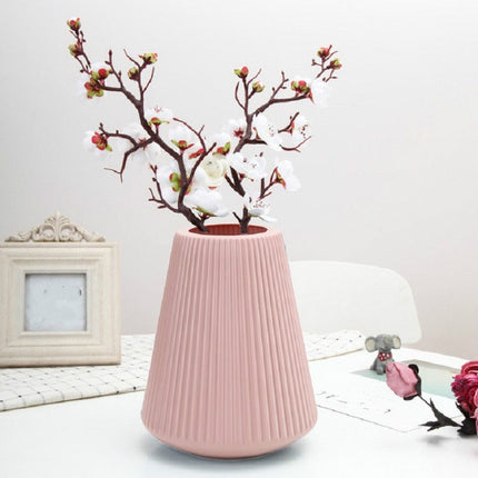 Creative Vase Ornaments Crafts Furnishings Wet and Dry Flower Vases(Pink)-garmade.com