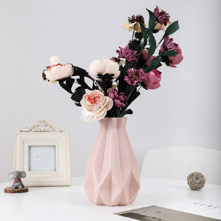 Irregular Creative Vase Living Room Flower Arrangement Drop Resistant Vase(Pink)-garmade.com