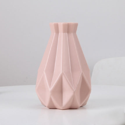 Irregular Creative Vase Living Room Flower Arrangement Drop Resistant Vase(Pink)-garmade.com