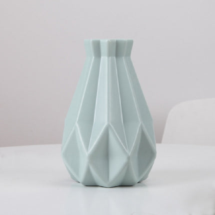 Irregular Creative Vase Living Room Flower Arrangement Drop Resistant Vase(Green)-garmade.com