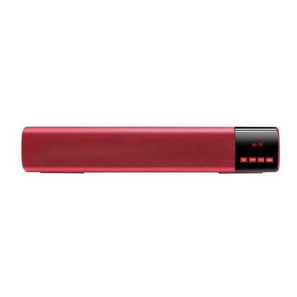 TOPROAD High Power 10W HIFI Portable Wireless Bluetooth Speaker Stereo Soundbar TF FM USB Subwoofer Column for Computer TV Phone(Red)-garmade.com