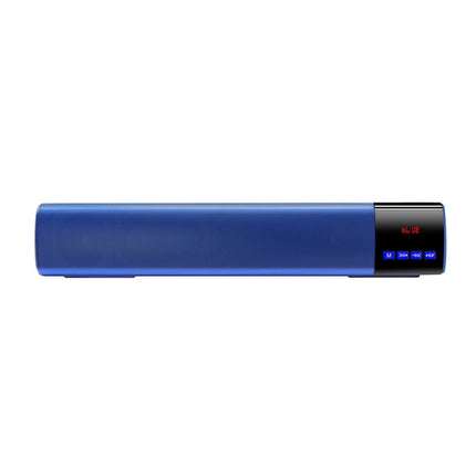 TOPROAD High Power 10W HIFI Portable Wireless Bluetooth Speaker Stereo Soundbar TF FM USB Subwoofer Column for Computer TV Phone(Blue)-garmade.com
